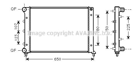 AVA QUALITY COOLING Radiaator,mootorijahutus ALA2078